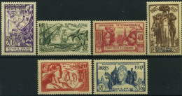 France, Océanie : N° 121 à 126 X Année 1937 - Unused Stamps