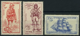 France, Océanie : N° 135 à 137 X Année 1941 - Unused Stamps