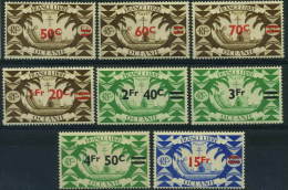 France, Océanie : N° 172 à 179 X Année 1945 - Unused Stamps