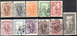 GREECE 1901 - The Complete Set Up To 1 Dragma - Usati