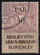 1920 Yugoslavia SHS - Revenue, Tax Stamp - Used - 40 P - Servizio