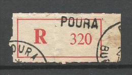 Cf Burkina Faso POURA Registration Label - Burkina Faso (1984-...)
