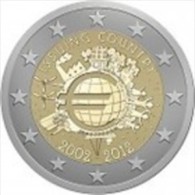 Portugal 2012    2 Euro Commemo     10 Jaar Euro .      UNC Uit De Rol  UNC Du Rouleaux  !! - Portugal