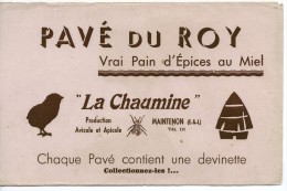 BUVARD PAIN D'EPICES PAVE DU ROY - MAINTENON - Pain D'épices