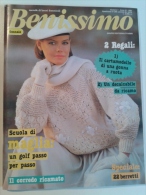 Lib297 Benissimo Rivista Femminile Attualità Moda Cucito Maglia Uncinetto Ricamo Ricette Tavola Decalcabile Vintage 1984 - Moda