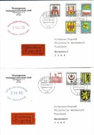 DEUTSCHLAND / DDR - 1990 ALTE MARKEN  2 FDC - 1. Tag - FDC (Ersttagblätter)
