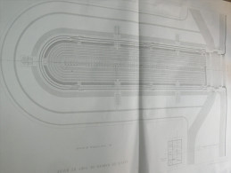 LE HAVRE  PLAN BASSIN DE RADOUB  1875 METIER ARCHITECTE DESSIN ECOLE IMPERIALE PONTS ET CHAUSSEES - Architectuur