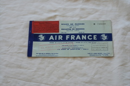 BILLET DE  PASSAGE AIR FRANCE PARIS VENISE - Carte D'imbarco