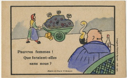 Ligue Action Feminine Pour Le Suffrage Suffragette Dessin Claire Villeneuve Machisme Pellerin Epinal 1927 - Political Parties & Elections