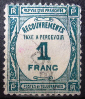 FRANCE                TAXE  60         OBLITERE - 1859-1959 Usados