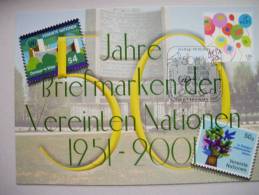 UNO-Wien 342 Maximumkarte MK/MC Nr. 70, 50 Jahr UNPA - Cartoline Maximum