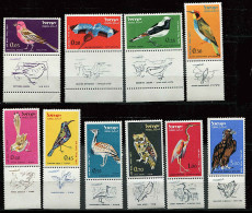 Israel **  PA 28 à 37 Avec Tabs - Oiseaux - Posta Aerea