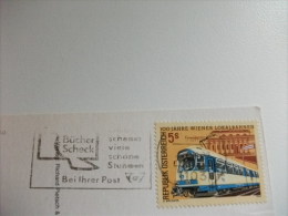 STORIA POSTALE FRANCOBOLLO COMMEMORATIVO Wien Donaukanal Blick Gegen Kahlen Und Leopoldsberg - Belvedere