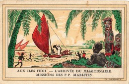 AUX ILES FIDJI.  L'ARRIVEE DU MISSIONNAIRE; MISSIONS DES P.P. MARISTES. - Fidji
