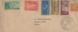 G)1943 CARIBE, FIFTH COLUMN COMPLETE SET ON A CIRCULATED COVER, INTERNAL USAGE, XF - Briefe U. Dokumente