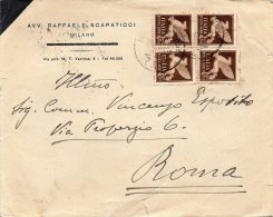 1945 LETTERA  CON ANNULLO MILANO - Luftpost