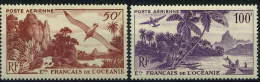 France, Océanie : Poste Aérienne N° 26 Et 27 X Année 1948 - Luchtpost