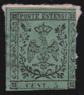 Italy Modena 1852 Eagle With Crown 5C Olive Green Mi.1Ib Used AM.295 - Modena