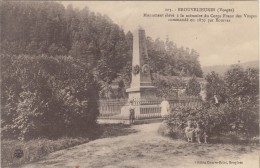 88 BROUVELIEURES / MONUMENT AUX MORTS DU CORPS FRANC GUERRE DE 1870   /////     REF 3359 - Brouvelieures