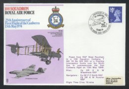 Great Britain 1974 RAF 100 Squadron - Flight Canberra K.370 - Entiers Postaux