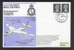 Great Britain 1974 RAF 543 Squadron - The Disbandment K.371 - Luftpost & Aerogramme