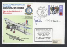 Great Britain 1973 RAF 605 Squadron - Meet RAF Birmingham - Signed K.380 - Luftpost & Aerogramme