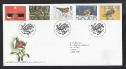 Great Britain 1995 Birds Christmas FDC K.390 - 1991-2000 Em. Décimales