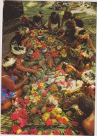 Polynésie Française,TAHITI,outre Mer,iles Du Vent,ile Haute Et Montagneux,origine Volcanique,fete,repas,tamaaraa - Polynésie Française