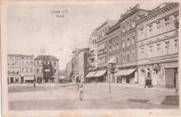 Lissa Leszno Markt Manufaktur & Kurzwaren R Slaban Buchdruckerei Oskar Eulitz 6.4.1918 Gelaufen Als Feldpost - Posen