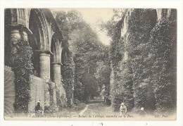 Cp, 76, Valmont, Ruines De L'Abbaye, Ensemble Sur Le Parc - Valmont