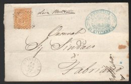 Italy 1877 Postal History Rare Cover Civitanova To Fabriano D.749 - Postwaardestukken