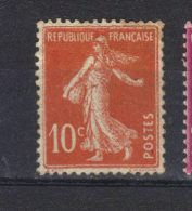 FRANCE    Semeuse  N° 138* (1907) Bon Centrage - Unused Stamps