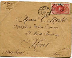Env. De DAKAR De Juin 1914 Pour NIORT - Storia Postale