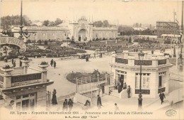 69 LYON - Exposition Internationale 1914 - Panorama Sur Les Jardins De L'Horticulture - Other & Unclassified