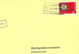 Brief  Gerlafingen - Solothurn  (Bahnstempel)         1984 - Railway