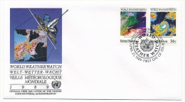 NATIONS UNIES ONU - 9 Enveloppes FDC - World Weather Watch - Veille Météorologique Mondiale - Milieubescherming & Klimaat