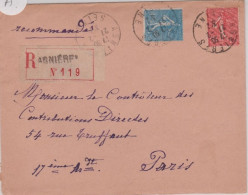 1932 - SEINE - ENVELOPPE RECOMMANDÉE D' ASNIERES - 1903-60 Sower - Ligned