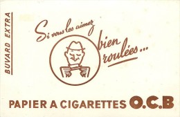 Ref  243- Buvard -tabac - Papier A Cigarettes Ocb - Buvard Bon Etat  - - Tabaco & Cigarrillos