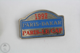 1992 Paris - Dakar, Paris - Le Cap Rally  - Pin Badge #PLS - Rally