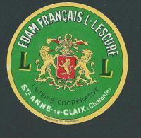 Etiqu. Edam Français "L.Lescure" - Ste Anne De Claix - Cheese