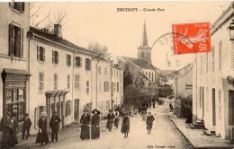 XERTIGNY GRANDE RUE TRES ANIMEE COMMERCES 1914 - Xertigny