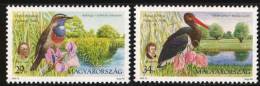 HUNGARY - 2000. National Parks III. / Birds / Flowers  MNH!! Mi 4588-4589. - Nuevos