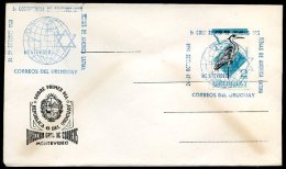JUDAICA - URUGUAY - JEWISH COMUNITIES CONFERENCES Cancel On Cover 1968 VF - Judaika, Judentum