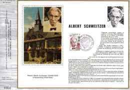 Feuillet Tirage Limité  CEF 297 Soie Albert Schweitzer - Lettres & Documents