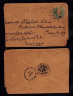 India 1907 Postal History Rare Stationery Cover Eden D.847 - Andere & Zonder Classificatie