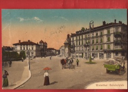 CDS5-07 Winterthur Bahnhofplatz  Belebt. Cachet Linéaire Winterthur, En 1910 - Winterthur