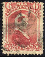 Newfoundland #35 Used 6c Dull Rose Queen Victoria From 1870 - 1865-1902