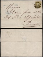 Belgium 1884 Postal History Rare Cover + Content Bruxelles To Paris France D.858 - Briefumschläge
