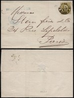 Belgium 1884 Postal History Rare Cover + Content Bruxelles To Paris France D.858 - Letter Covers