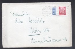 Germany 1954 Postal History Rare Old Cover Wuppertal To Koln D.891 - Briefe U. Dokumente